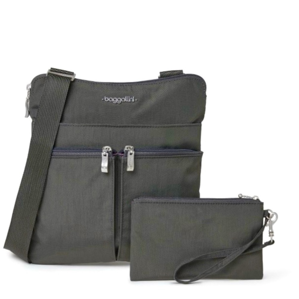 Baggallini Women's Horizon Crossbody Bag with RFID
Wristlet - CHARCOAL